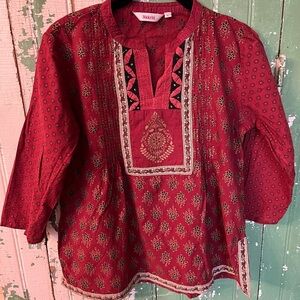 Indian Embroidered Kids Top Girls Size Large Akkriti